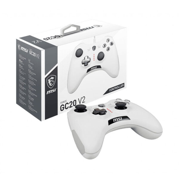 دسته بازی ام اس آی FORCE GC20 V2 White - تصویر 5