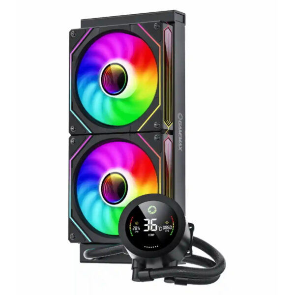 خنک کننده مایع پردازنده گیم مکس IceBurg 240 Digital Black - تصویر 2