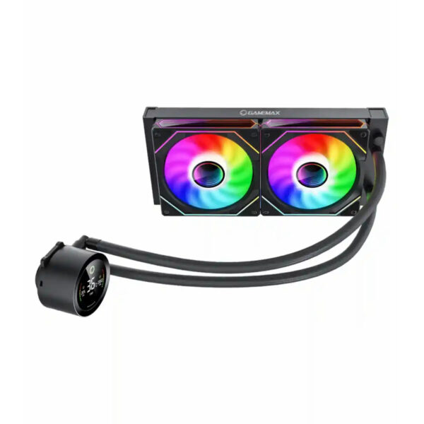 خنک کننده مایع پردازنده گیم مکس IceBurg 240 Digital Black - تصویر 3