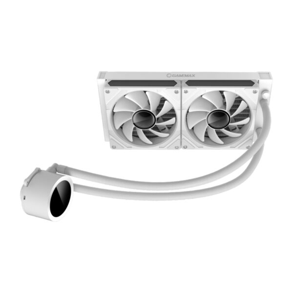 خنک کننده مایع پردازنده گیم مکس IceBurg 240 Digital White - تصویر 2