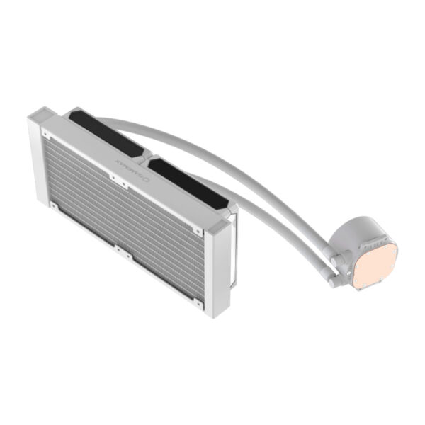 خنک کننده مایع پردازنده گیم مکس IceBurg 240 Digital White - تصویر 4