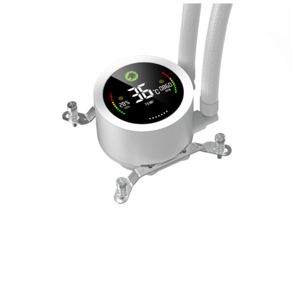 خنک کننده مایع پردازنده گیم مکس IceBurg 240 Digital White - تصویر 5