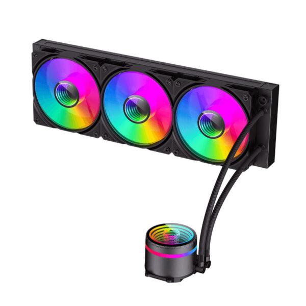 خنک کننده مایع پردازنده گیم مکس IceBurg 360 Digital Black - تصویر 3