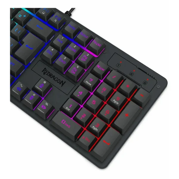 کیبورد گیمینگ ردراگون Netherbane K521 Rainbow - تصویر 7