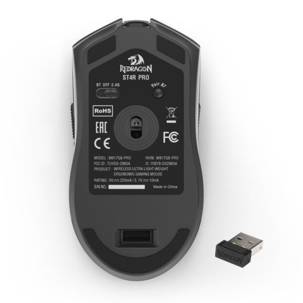 موس بی سیم گیمینگ ردراگون ST4R PRO M917 RGB - تصویر 9