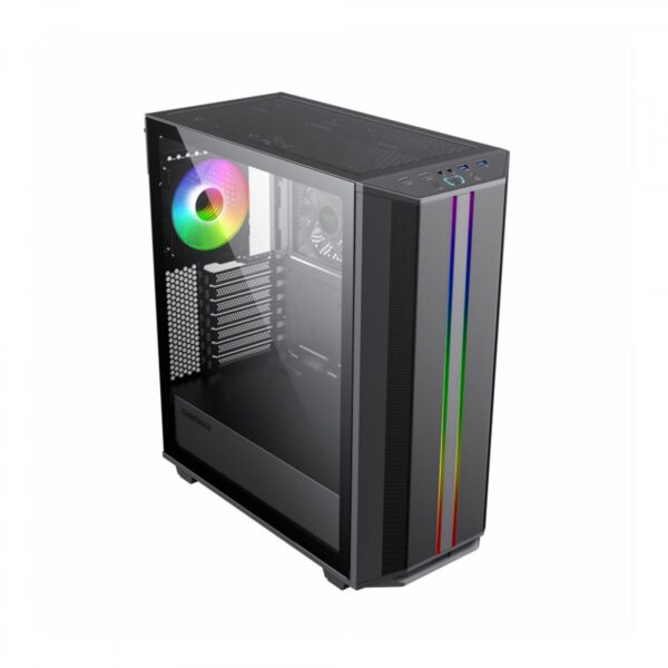 کیس گیمینگ گیم مکس Precision Black - تصویر 5
