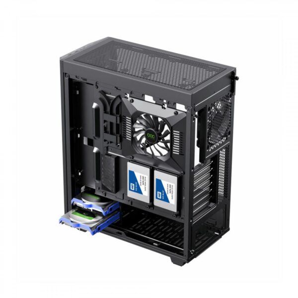 کیس گیمینگ گیم مکس Precision Black - تصویر 9
