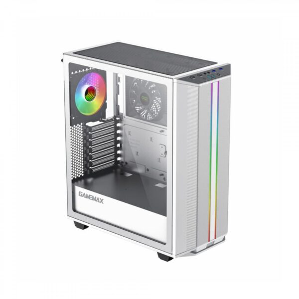 کیس گیمینگ گیم مکس Precision White - تصویر 2
